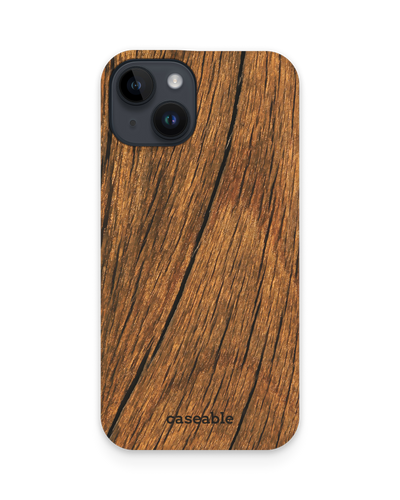 Wood Hard Shell Phone Case for Apple iPhone 14
