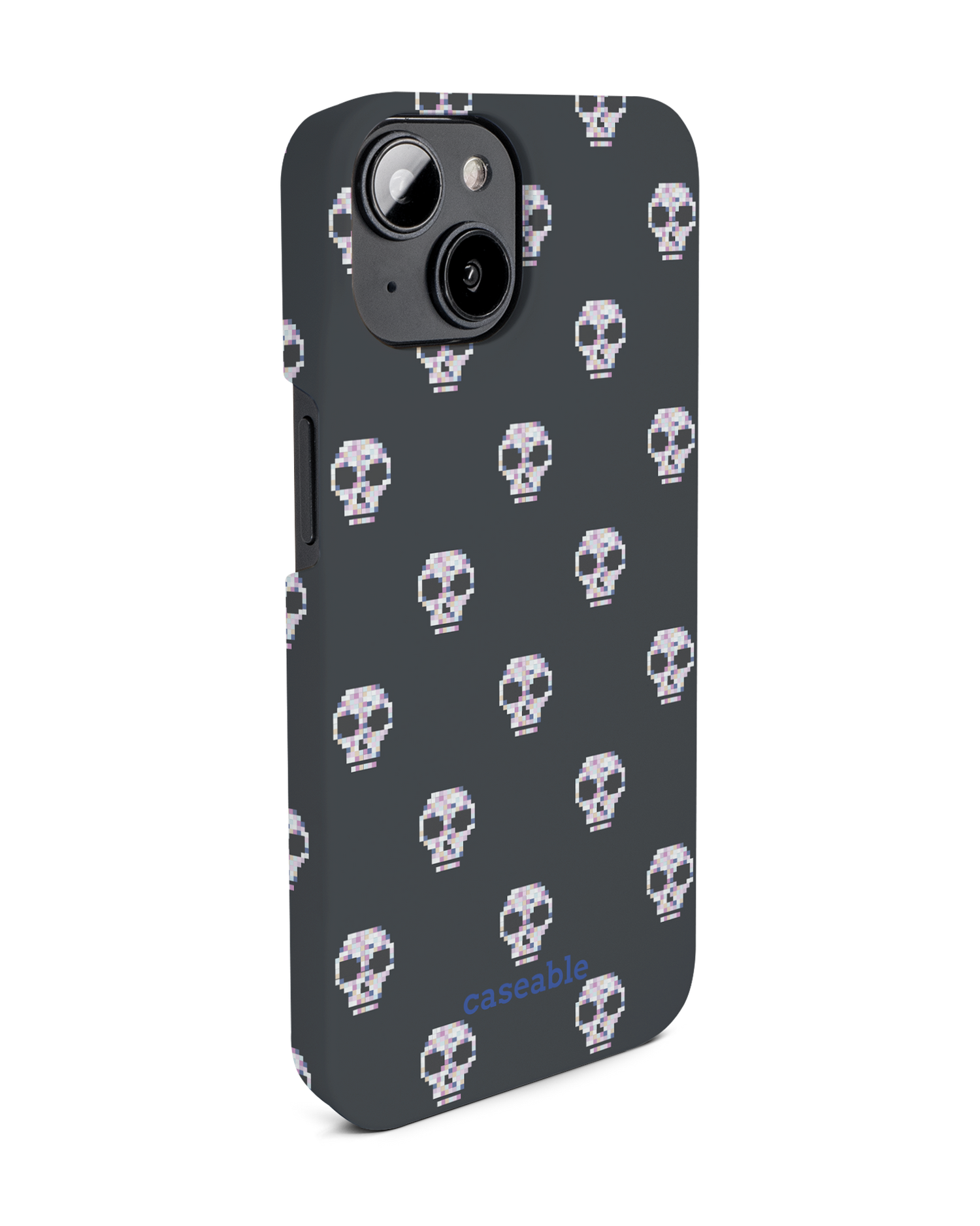 Digital Skulls Hard Shell Phone Case for Apple iPhone 14: View from the left side