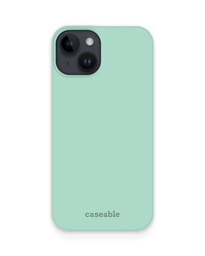 LIGHT GREEN Hard Shell Phone Case for Apple iPhone 15