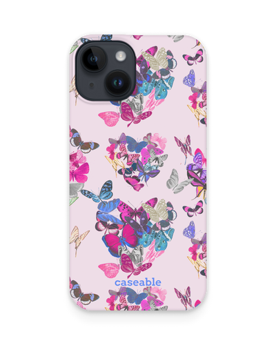 Butterfly Love Hard Shell Phone Case for Apple iPhone 15