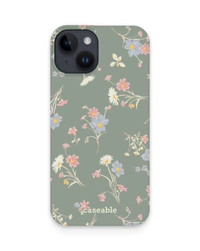 Wild Flower Sprigs Hard Shell Phone Case for Apple iPhone 14