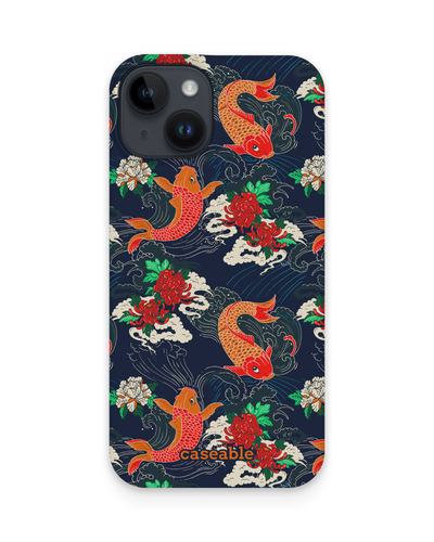 Repeating Koi Hard Shell Phone Case for Apple iPhone 14