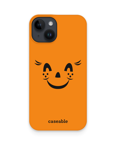 Pumpkin Smiles Hard Shell Phone Case for Apple iPhone 15