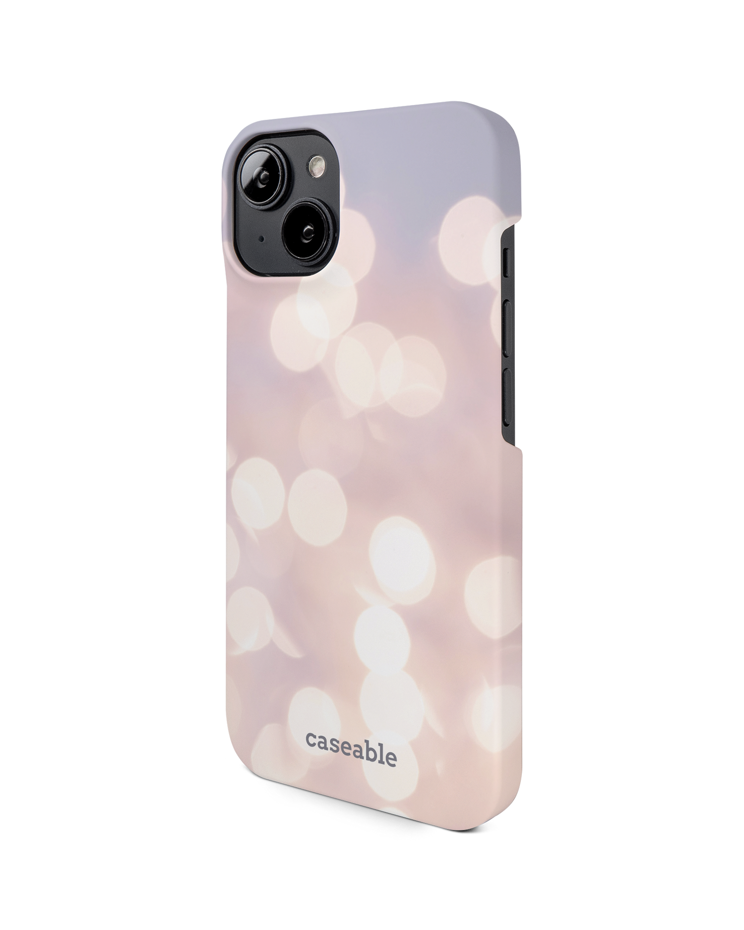 Winter Lights Hard Shell Phone Case for Apple iPhone 14: View from the right side