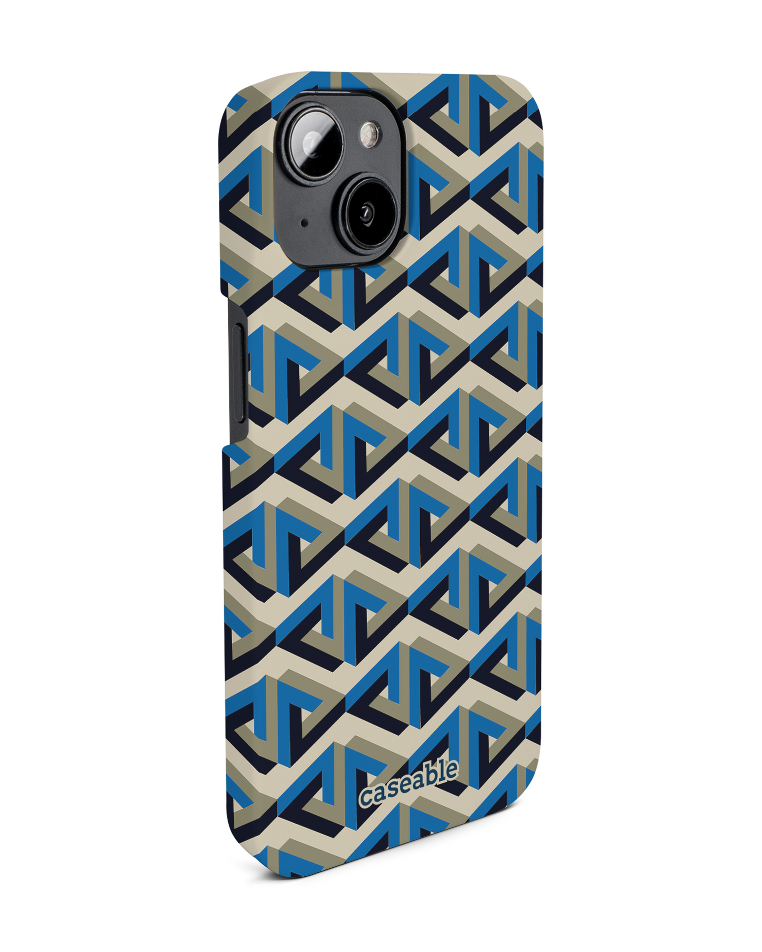 Penrose Pattern Hard Shell Phone Case for Apple iPhone 14: View from the left side