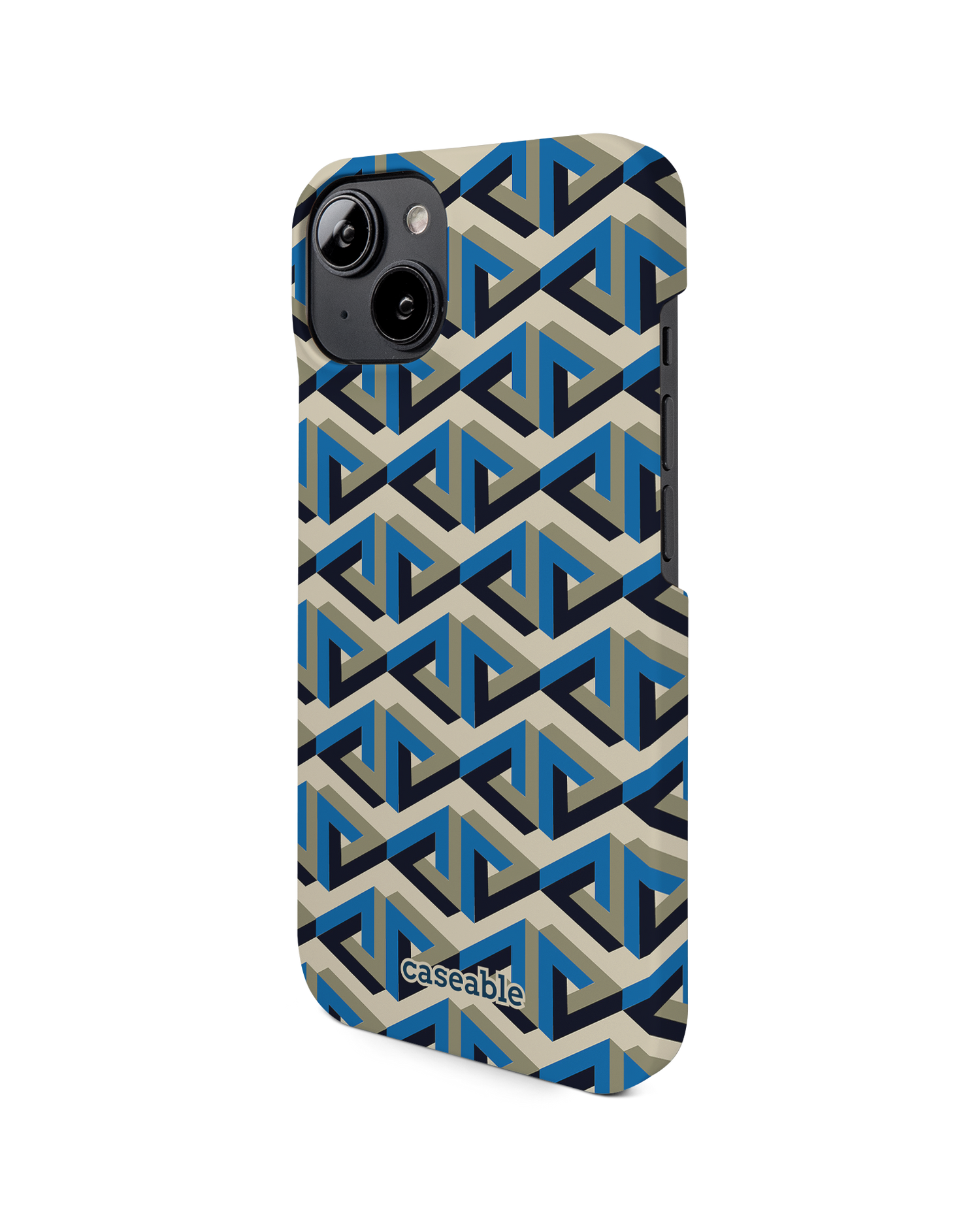 Penrose Pattern Hard Shell Phone Case for Apple iPhone 14: View from the right side