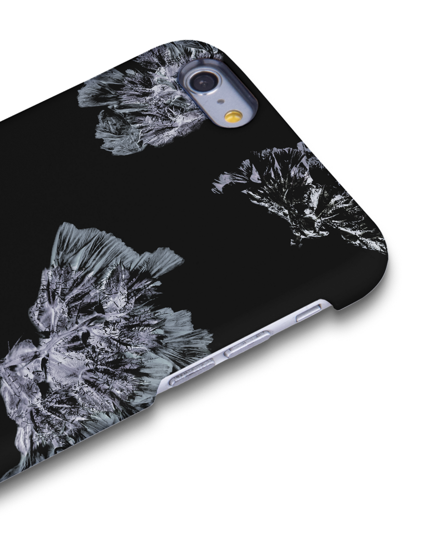 Silver Petals Hard Shell Phone Case Apple iPhone 6 Plus, Apple iPhone 6s Plus: Detail Shot