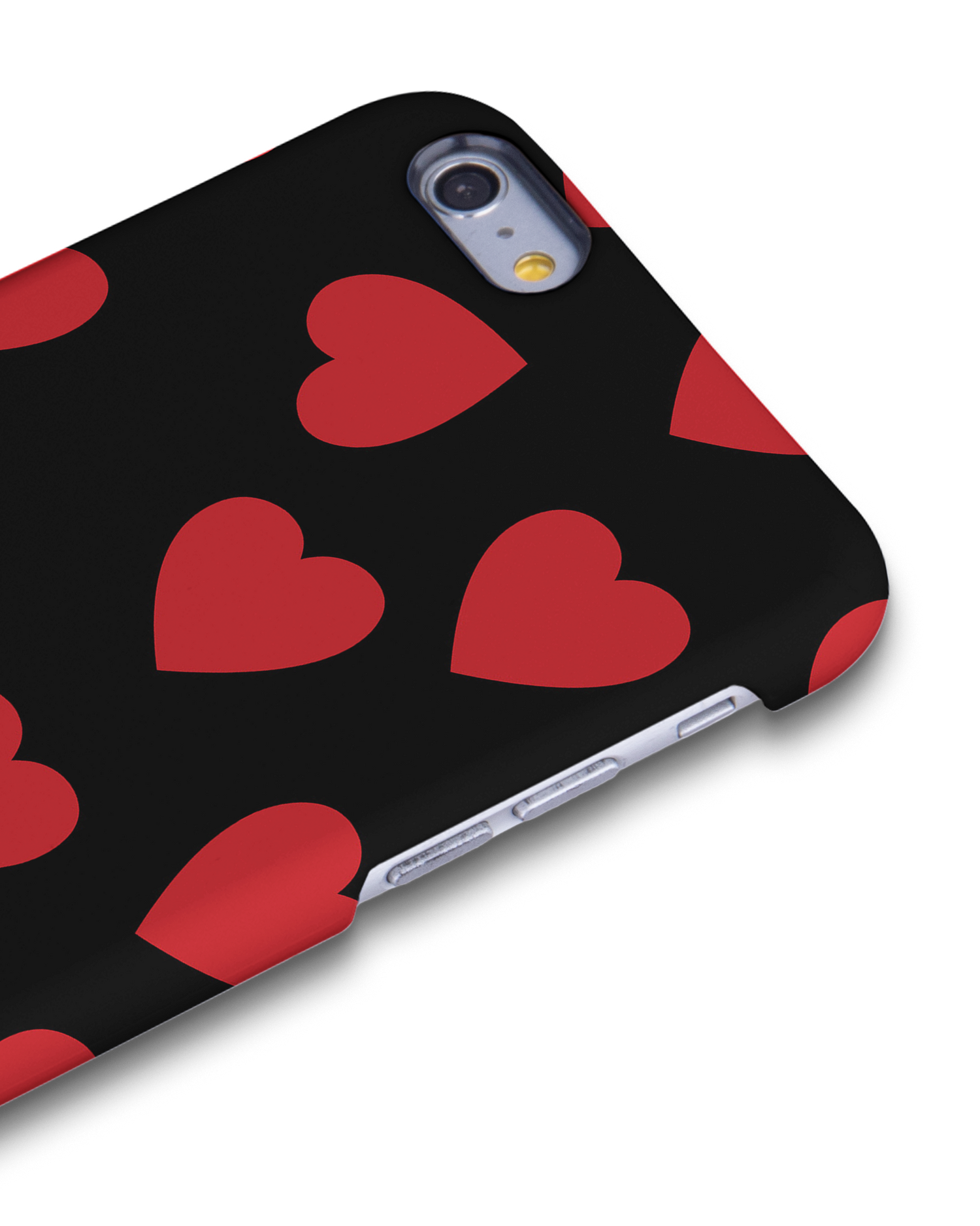 Repeating Hearts Hard Shell Phone Case Apple iPhone 6 Plus, Apple iPhone 6s Plus: Detail Shot