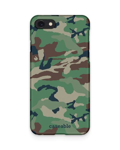 Green and Brown Camo Hard Shell Phone Case Apple iPhone 7, Apple iPhone 8, Apple iPhone SE (2020), Apple iPhone SE (2022)