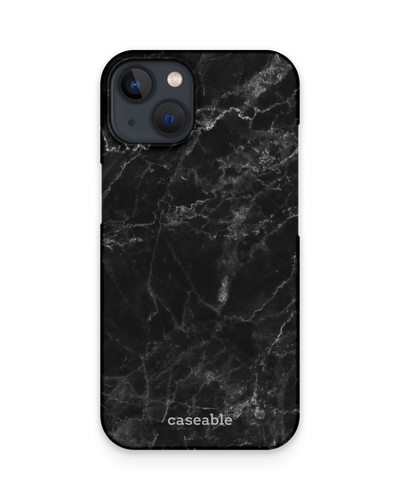 Midnight Marble Hard Shell Phone Case Apple iPhone 13