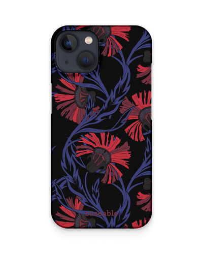 Midnight Floral Hard Shell Phone Case Apple iPhone 13