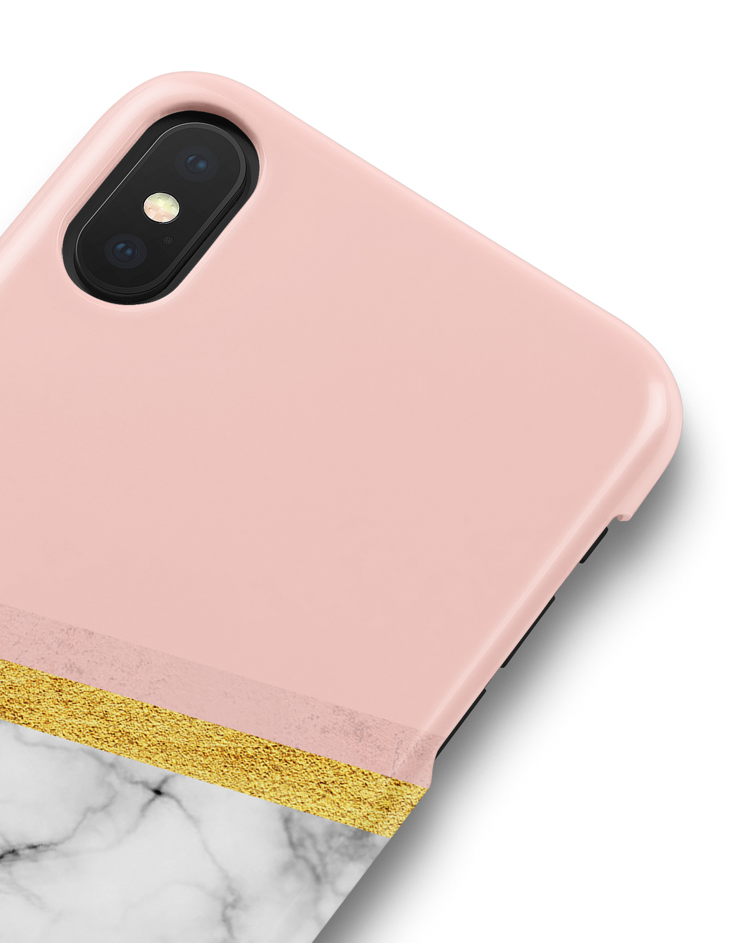 Marble Slice Hard Shell Phone Case Apple iPhone X, Apple iPhone XS: Detail Shot