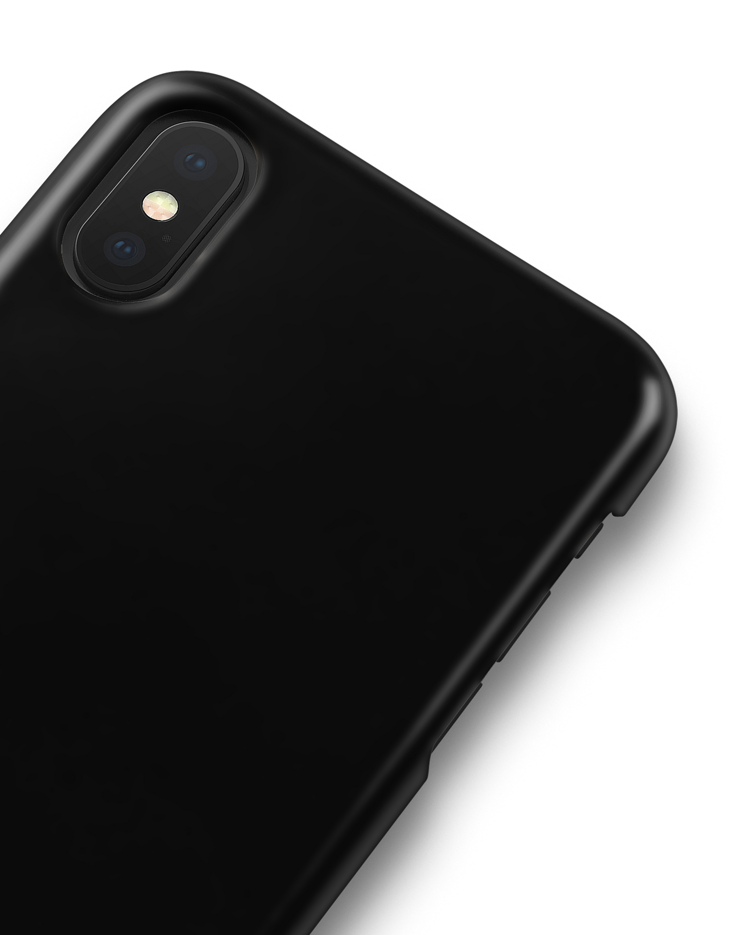 BLACK Hard Shell Phone Case Apple iPhone X, Apple iPhone XS: Detail Shot