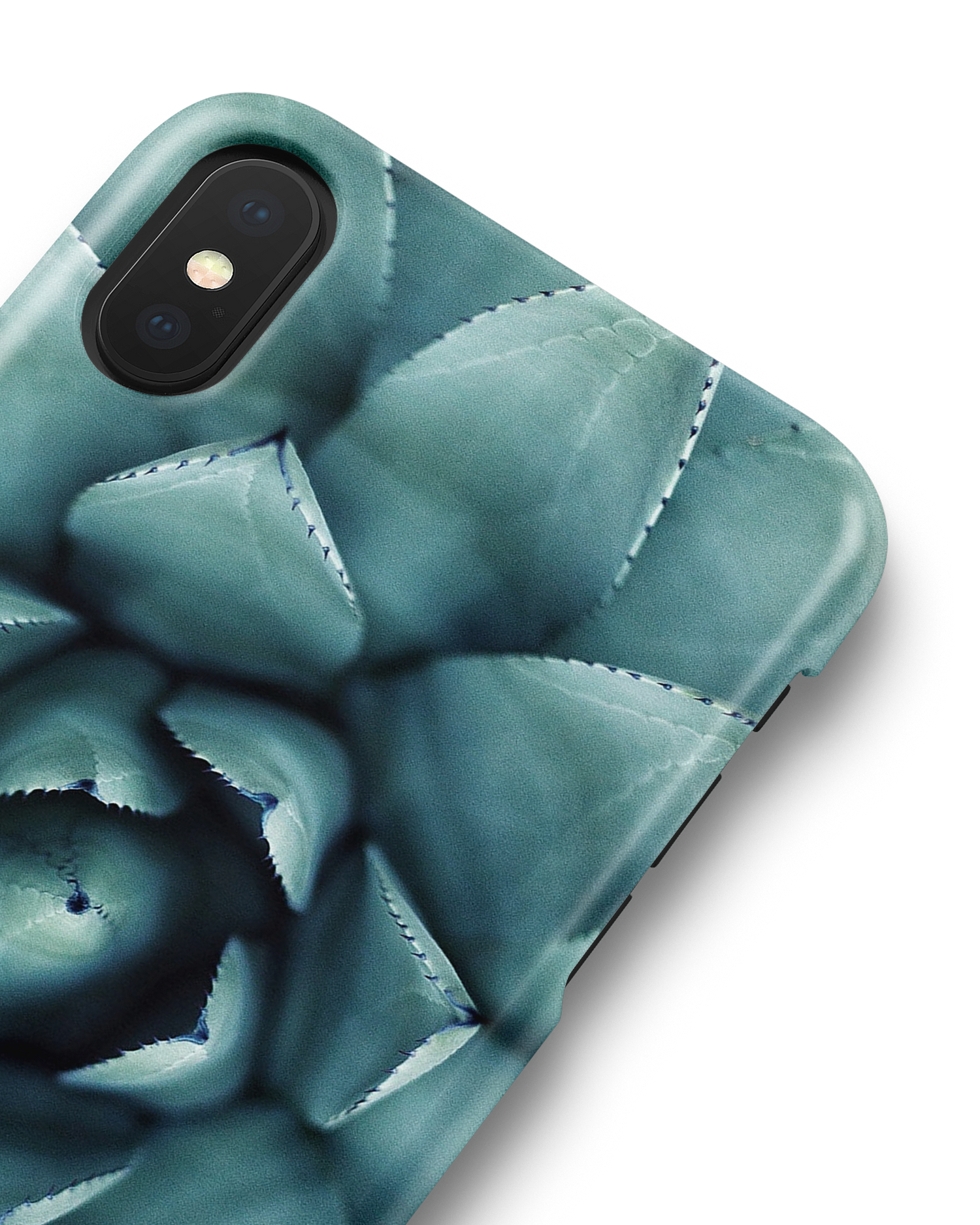 Beautiful Succulent Hard Shell Phone Case Apple iPhone X, Apple iPhone XS: Detail Shot