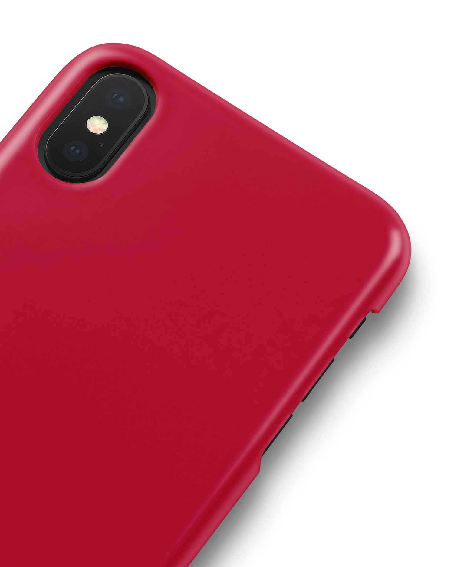 RED Hard Shell Phone Case Apple iPhone X, Apple iPhone XS: Detail Shot