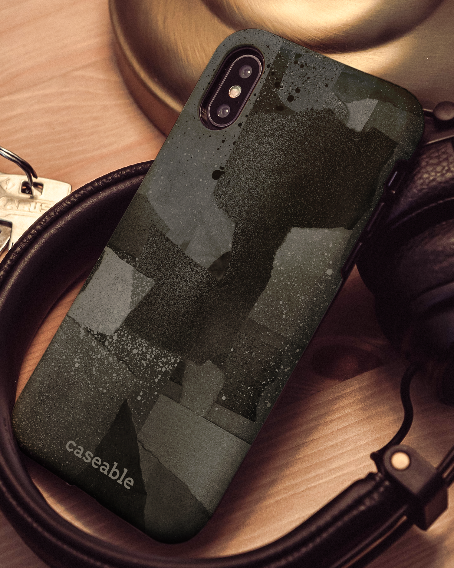 Torn Paper Collage Hard Shell Phone Case Apple iPhone X, Apple iPhone XS: Mood Shot