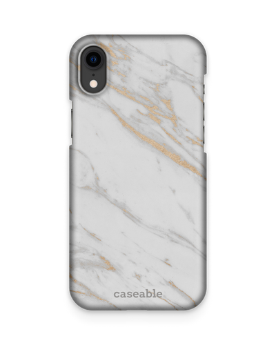 Gold Marble Elegance Hard Shell Phone Case Apple iPhone XR