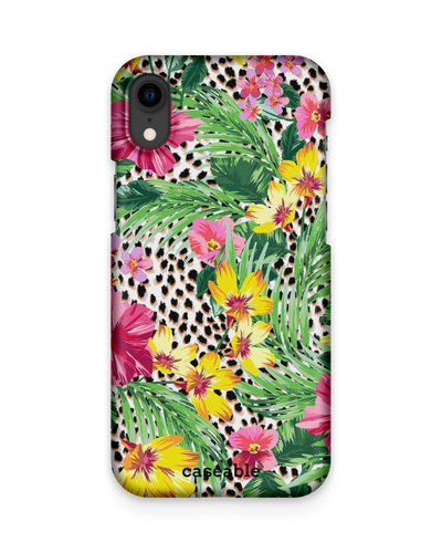 Tropical Cheetah Hard Shell Phone Case Apple iPhone XR