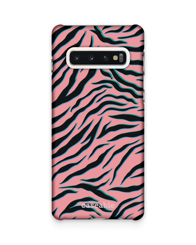 Pink Zebra Hard Shell Phone Case Samsung Galaxy S10