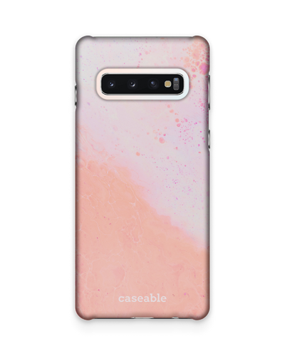 Peaches & Cream Marble Hard Shell Phone Case Samsung Galaxy S10