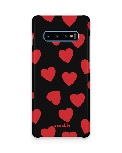 Repeating Hearts Hard Shell Phone Case Samsung Galaxy S10 Plus