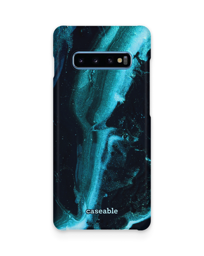 Deep Turquoise Sparkle Hard Shell Phone Case Samsung Galaxy S10 Plus