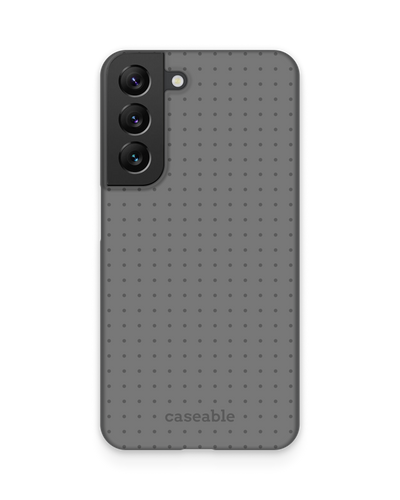Dot Grid Grey Hard Shell Phone Case Samsung Galaxy S22 5G