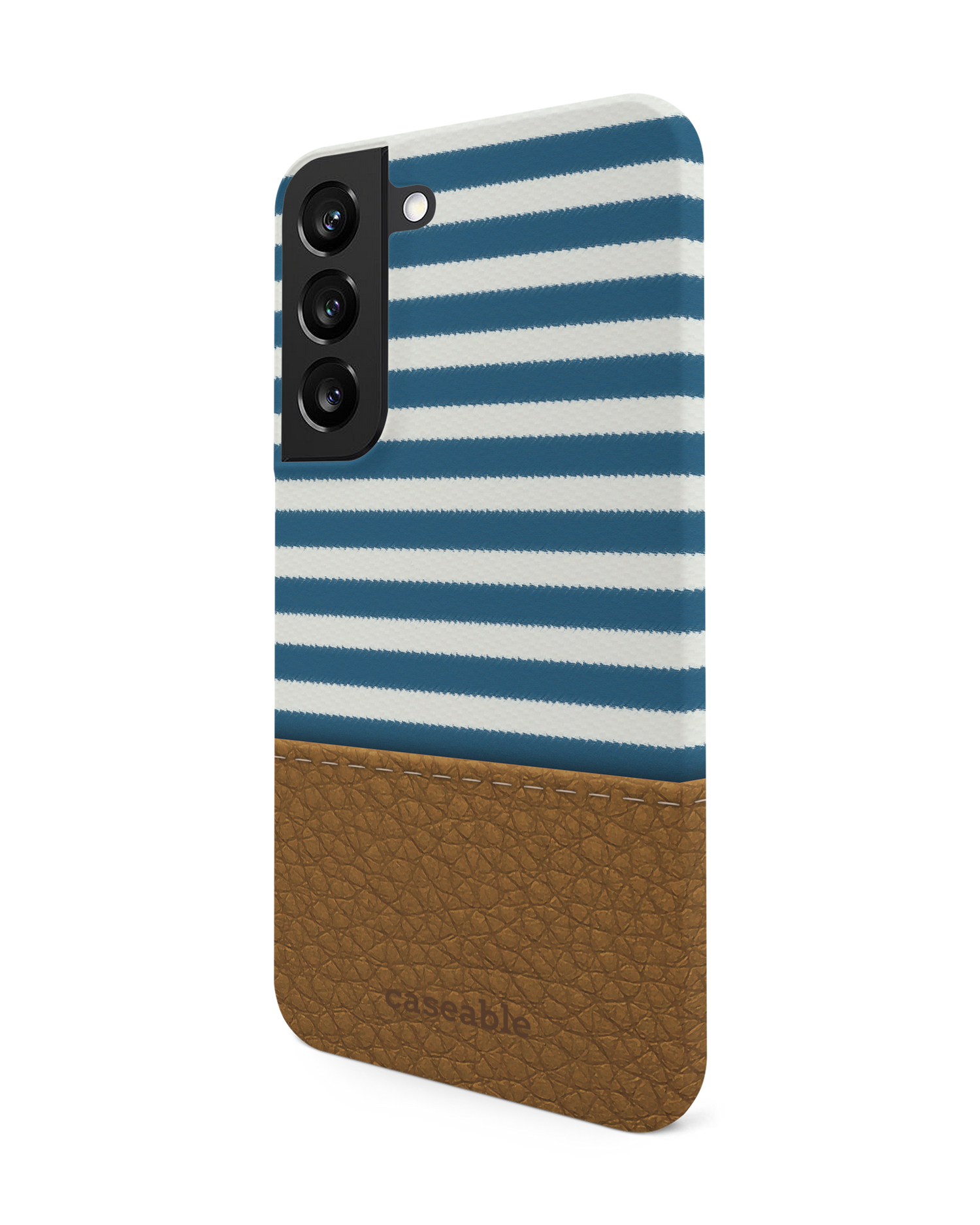 Nautical Hard Shell Phone Case Samsung Galaxy S22 5G: View from the right side