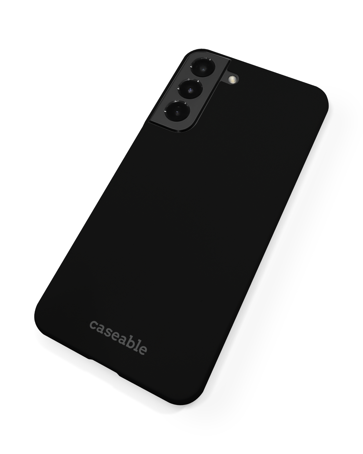 BLACK Hard Shell Phone Case Samsung Galaxy S22 5G: Back View