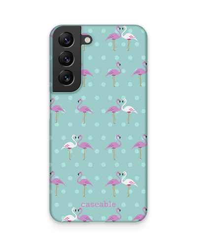 Two Flamingos Hard Shell Phone Case Samsung Galaxy S22 5G