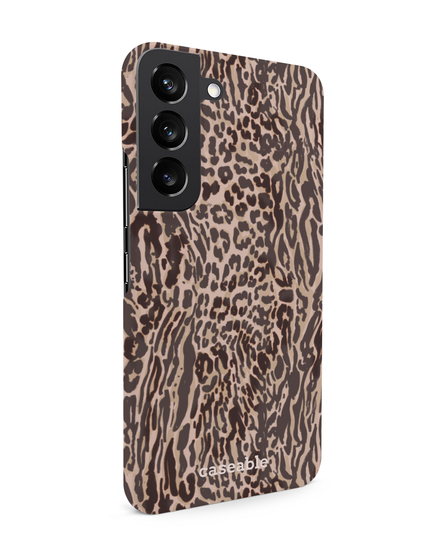 Animal Skin Tough Love Hard Shell Phone Case Samsung Galaxy S22 5G: View from the left side