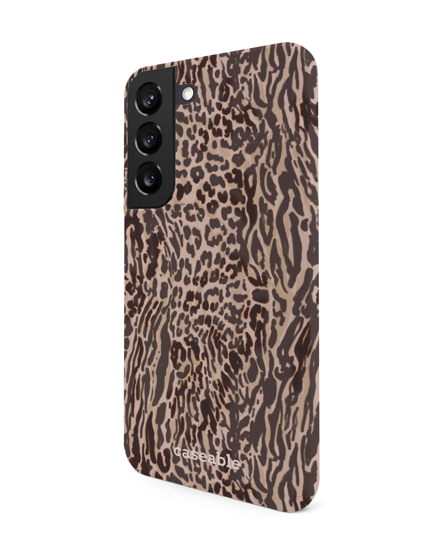 Animal Skin Tough Love Hard Shell Phone Case Samsung Galaxy S22 5G: View from the right side