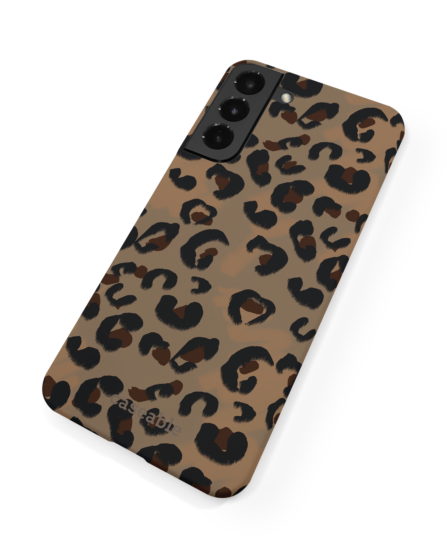 Leopard Repeat Hard Shell Phone Case Samsung Galaxy S22 5G: Back View