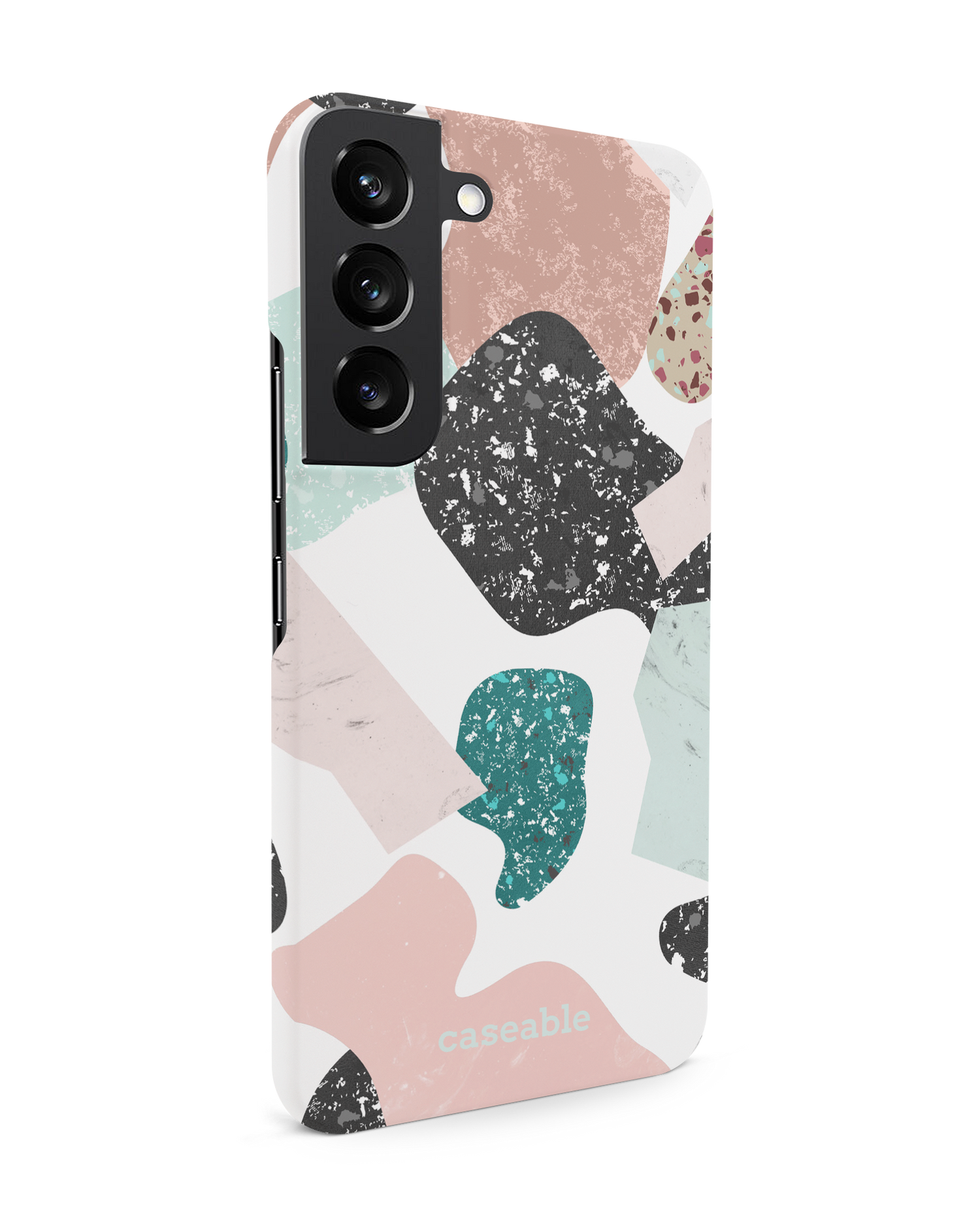 Scattered Shapes Hard Shell Phone Case Samsung Galaxy S22 5G: View from the left side