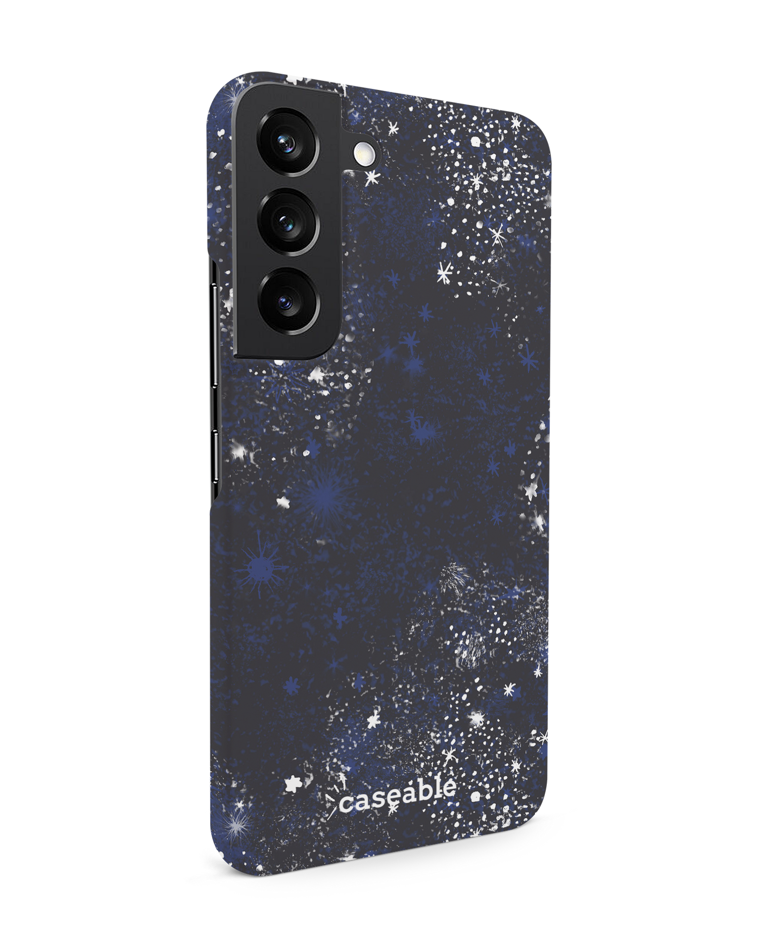 Starry Night Sky Hard Shell Phone Case Samsung Galaxy S22 5G: View from the left side