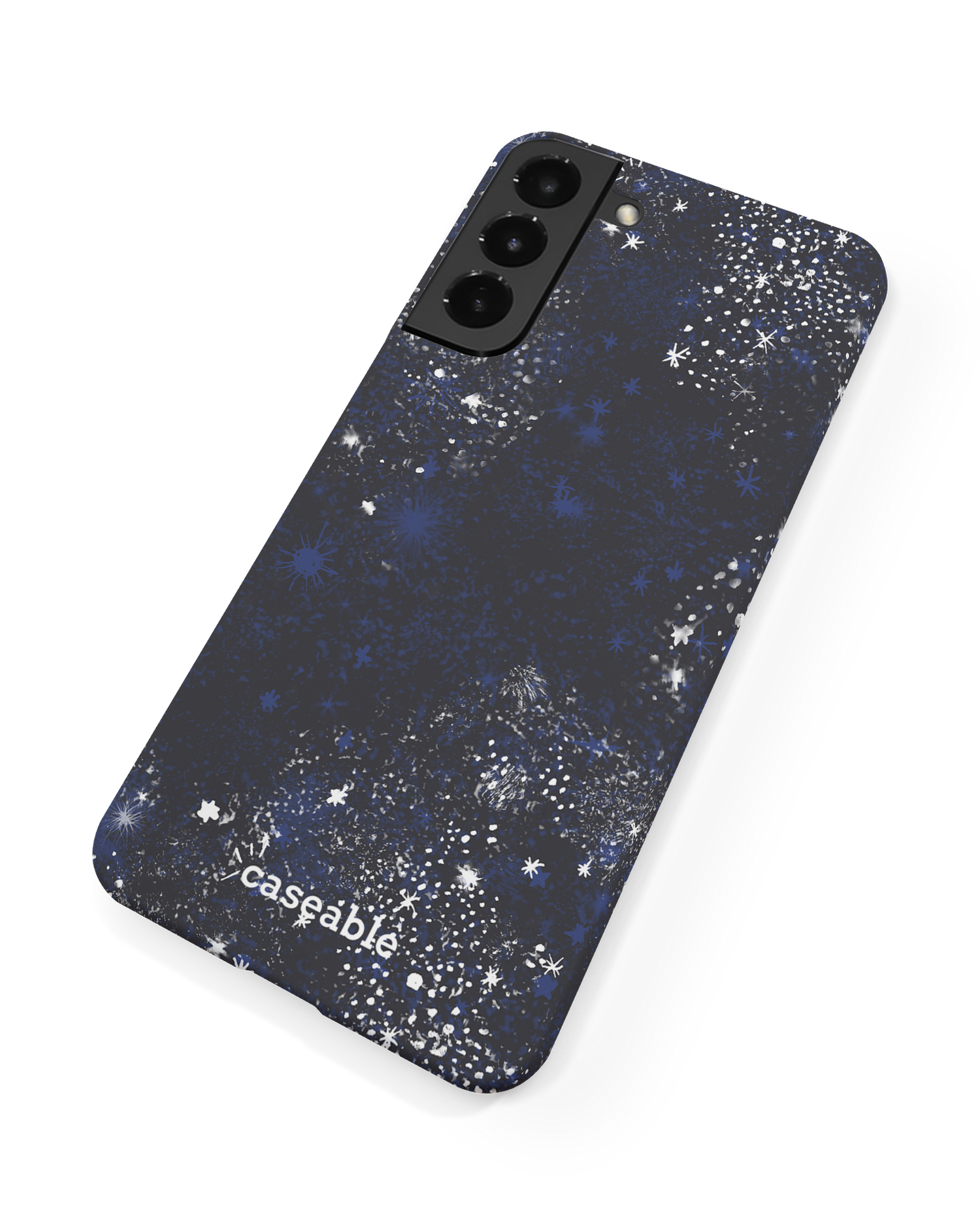 Starry Night Sky Hard Shell Phone Case Samsung Galaxy S22 5G: Back View