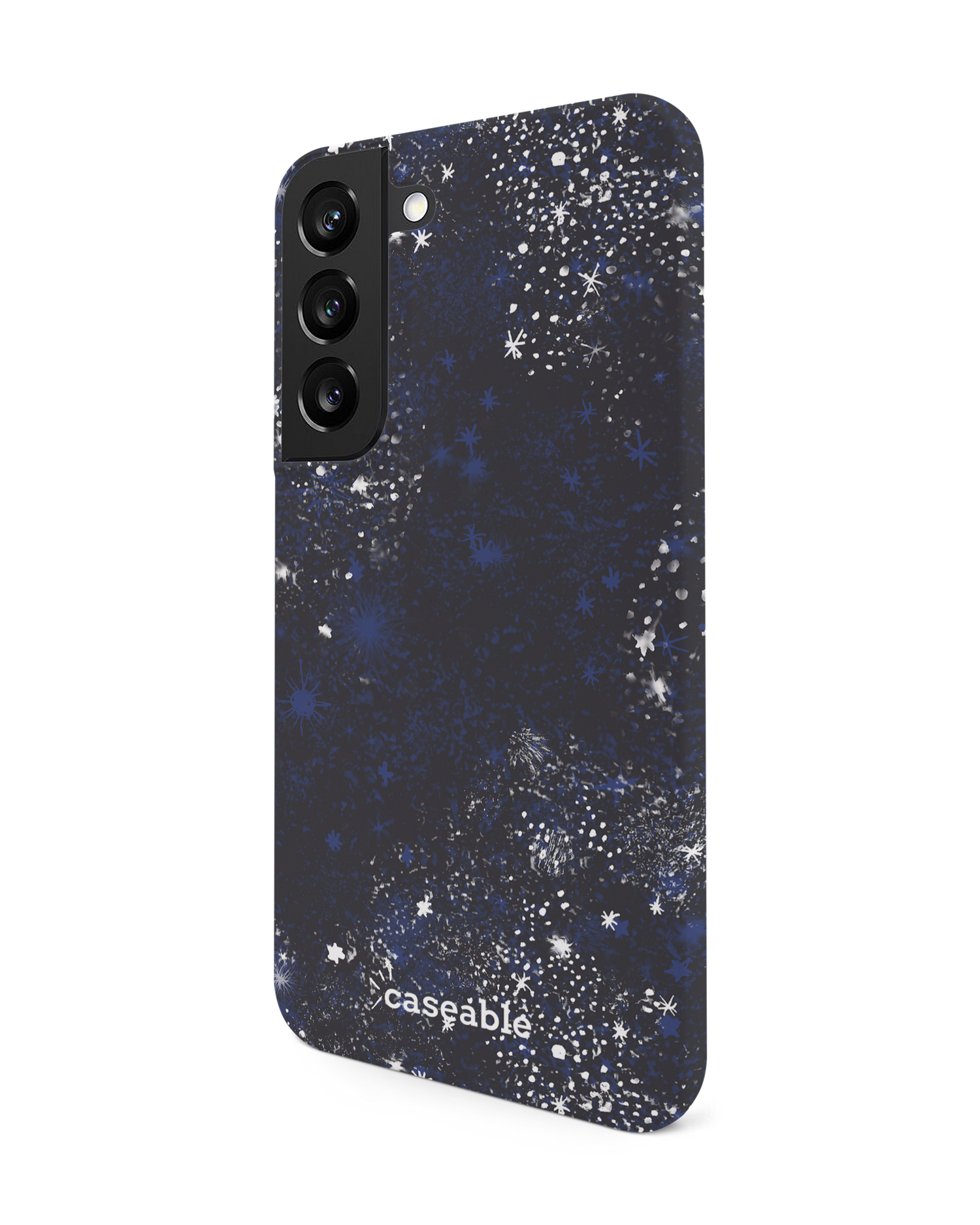 Starry Night Sky Hard Shell Phone Case Samsung Galaxy S22 5G: View from the right side