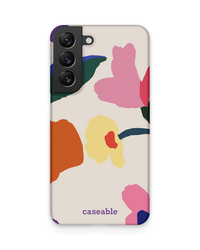 Handpainted Blooms Hard Shell Phone Case Samsung Galaxy S22 5G