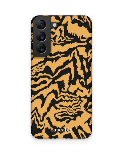 Warped Tiger Stripes Hard Shell Phone Case Samsung Galaxy S22 5G