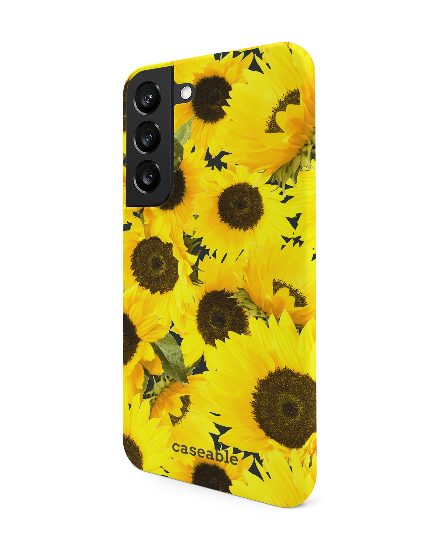 Sunflowers Hard Shell Phone Case Samsung Galaxy S22 5G: View from the right side