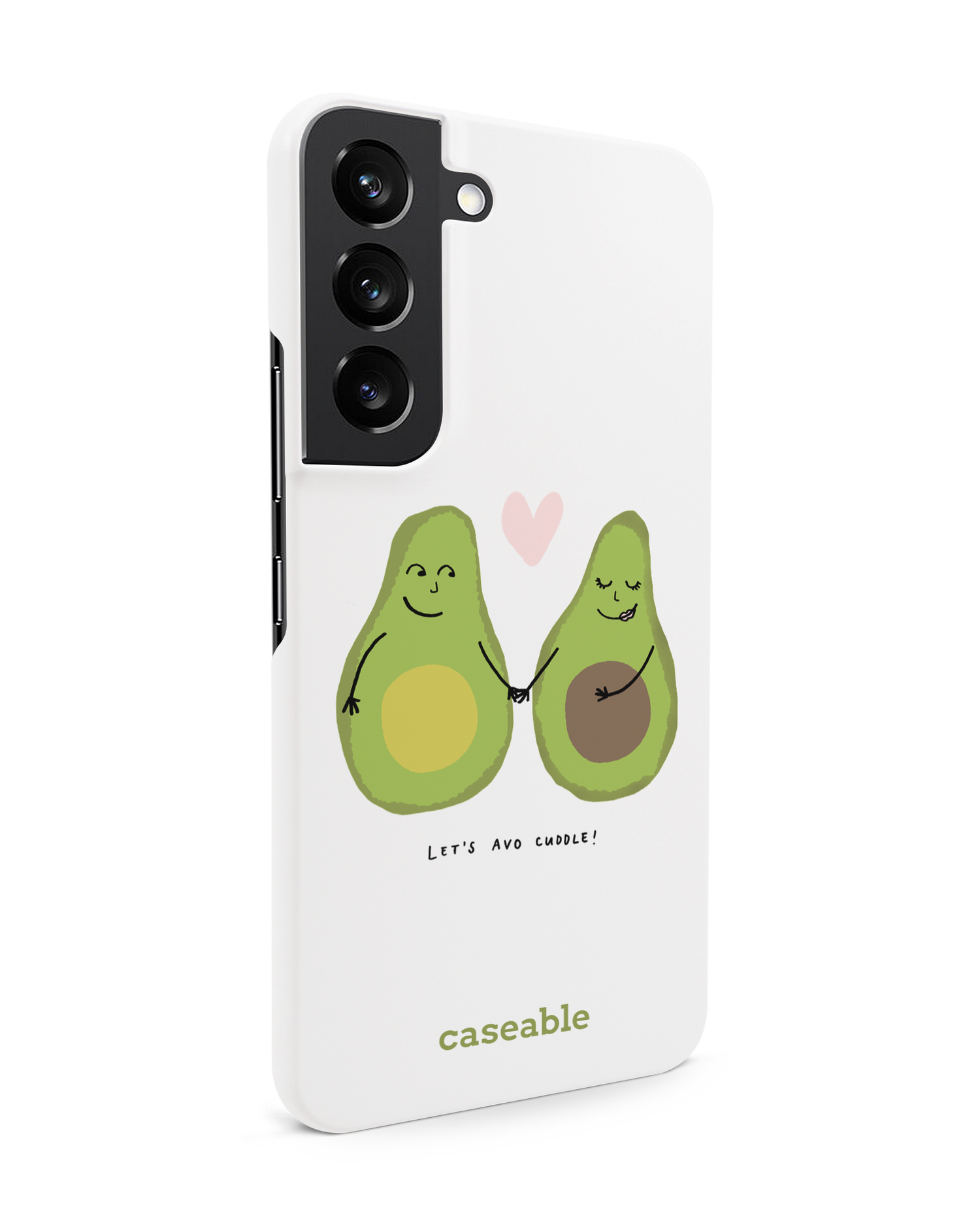 Avocado Hard Shell Phone Case Samsung Galaxy S22 5G: View from the left side