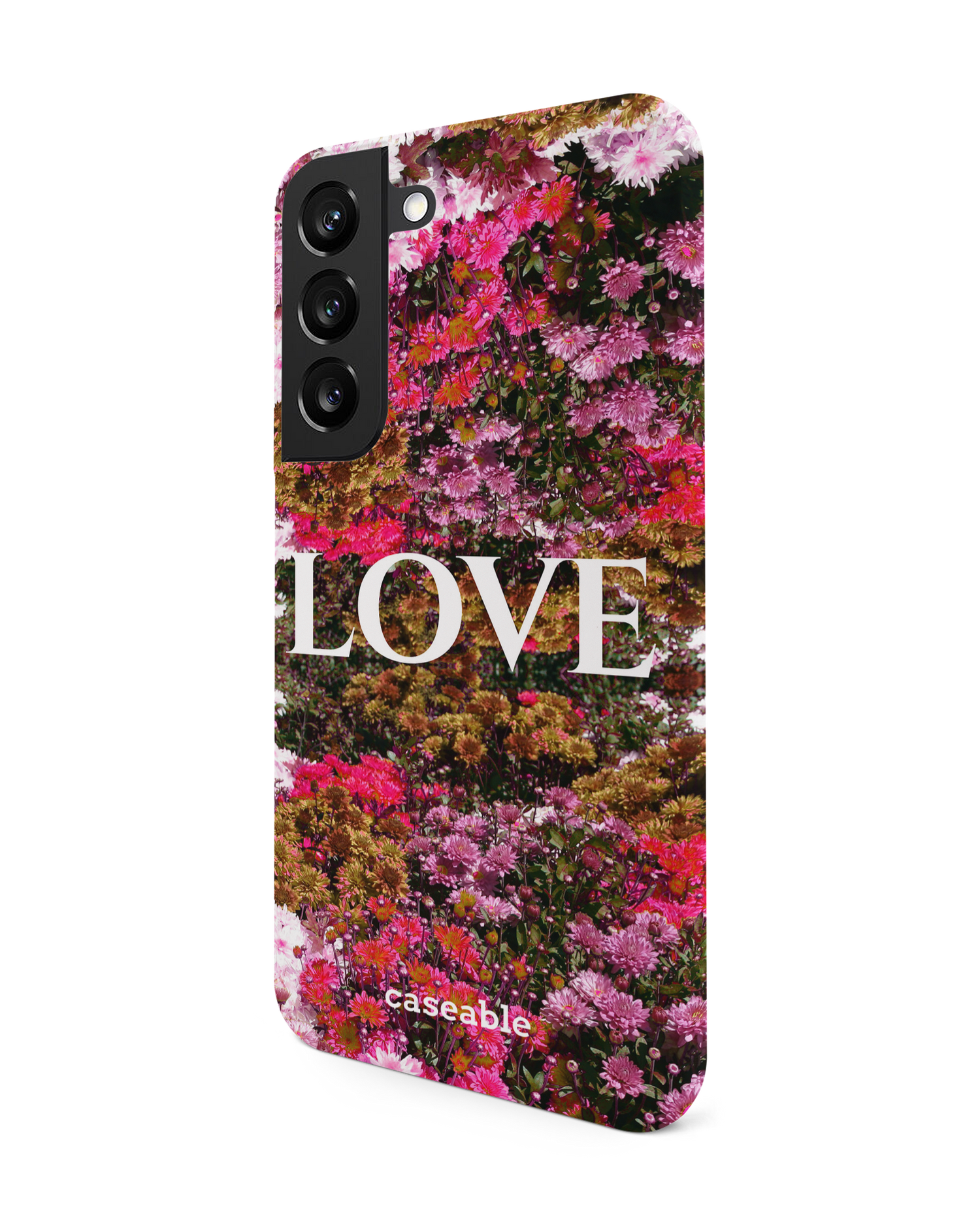 Luxe Love Hard Shell Phone Case Samsung Galaxy S22 5G: View from the right side