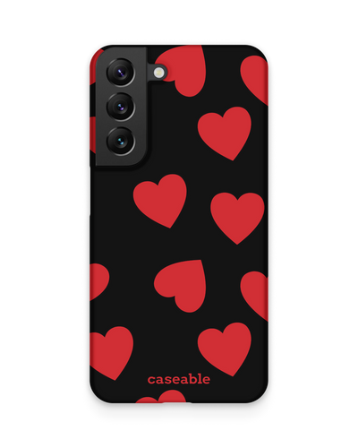 Repeating Hearts Hard Shell Phone Case Samsung Galaxy S22 5G