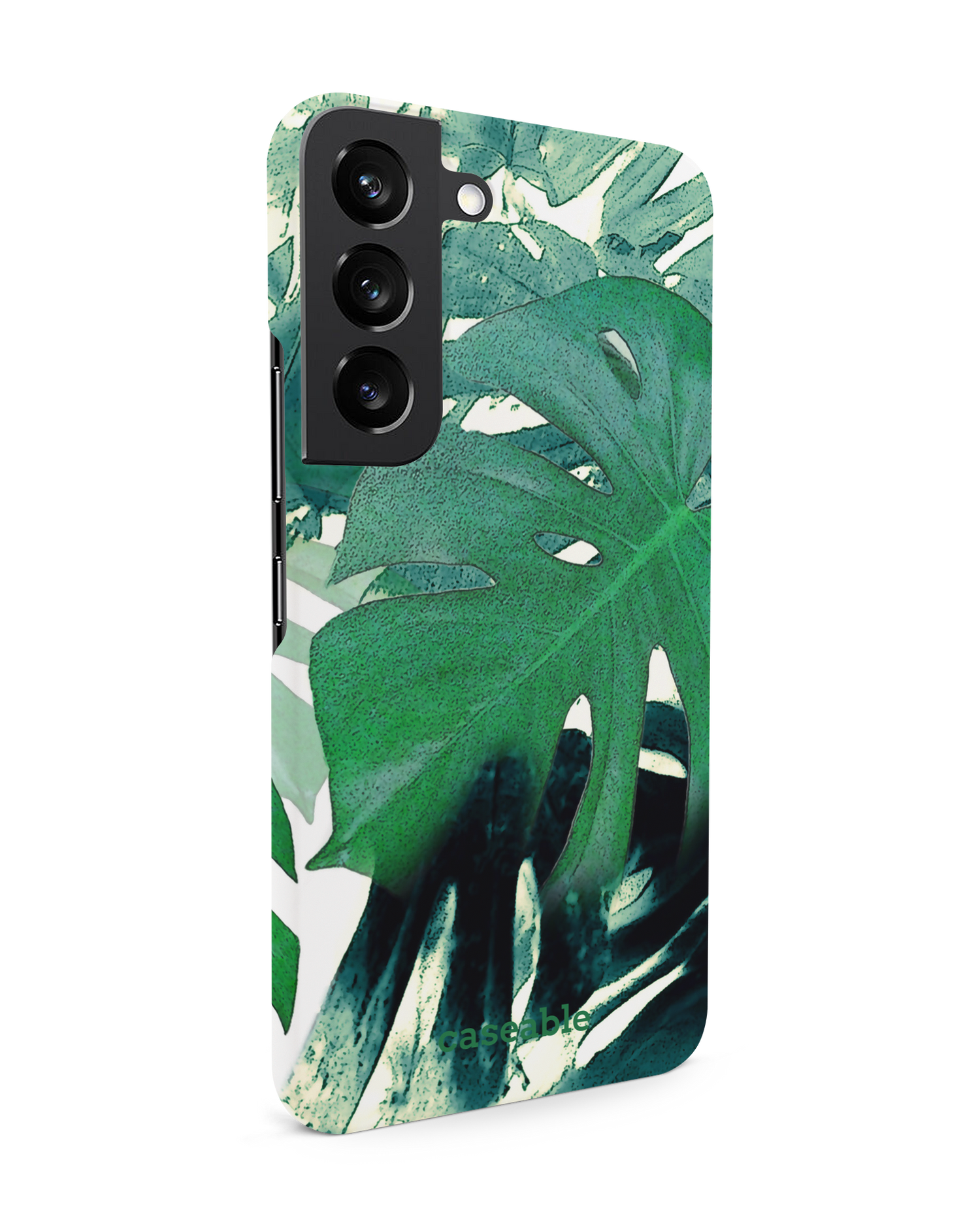 Saturated Plants Hard Shell Phone Case Samsung Galaxy S22 5G: View from the left side