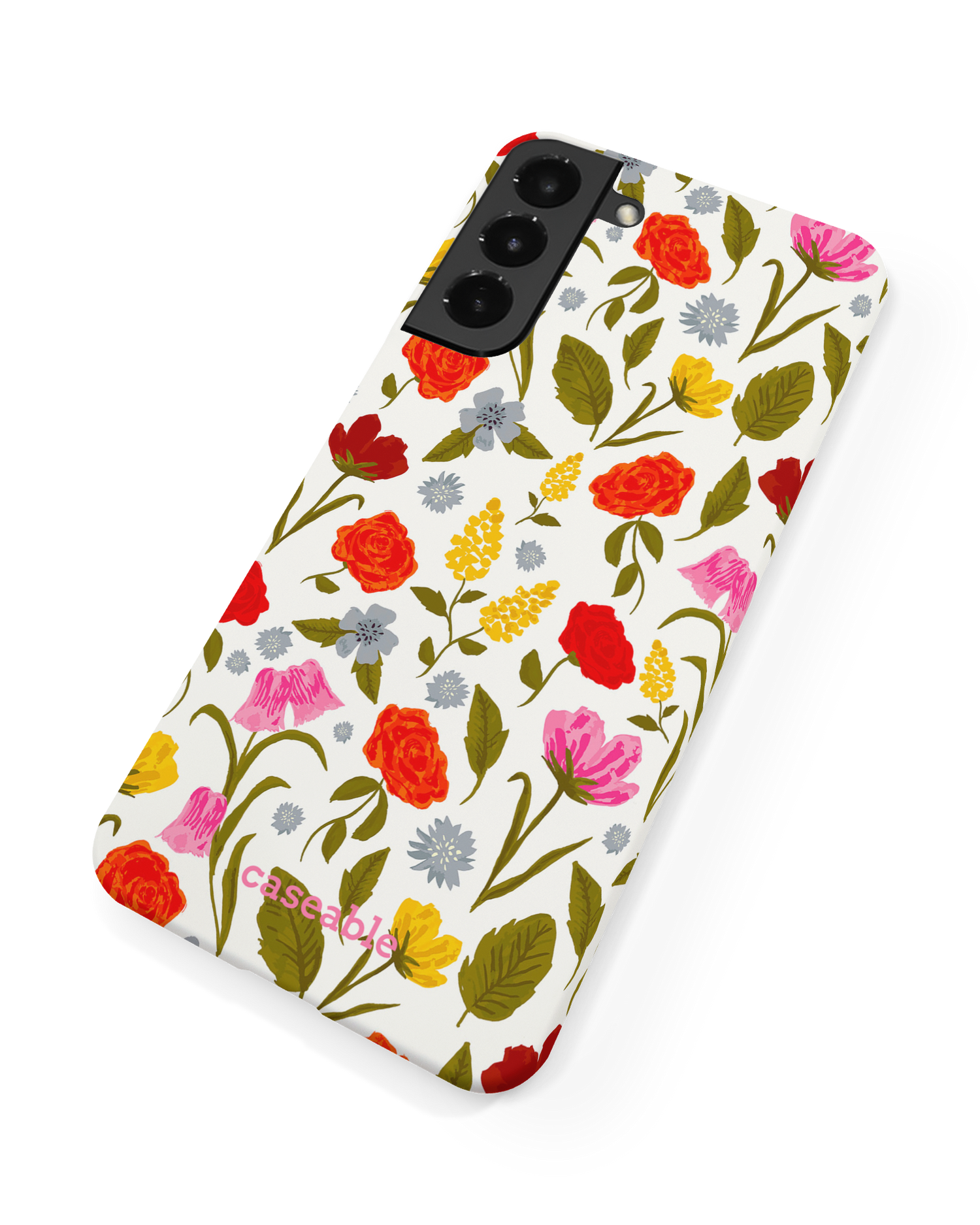 Botanical Beauties Hard Shell Phone Case Samsung Galaxy S22 5G: Back View