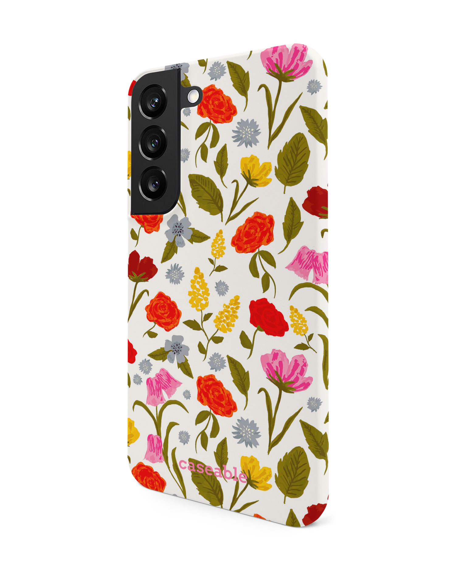 Botanical Beauties Hard Shell Phone Case Samsung Galaxy S22 5G: View from the right side
