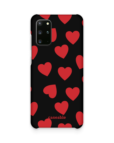 Repeating Hearts Hard Shell Phone Case Samsung Galaxy S20 Plus