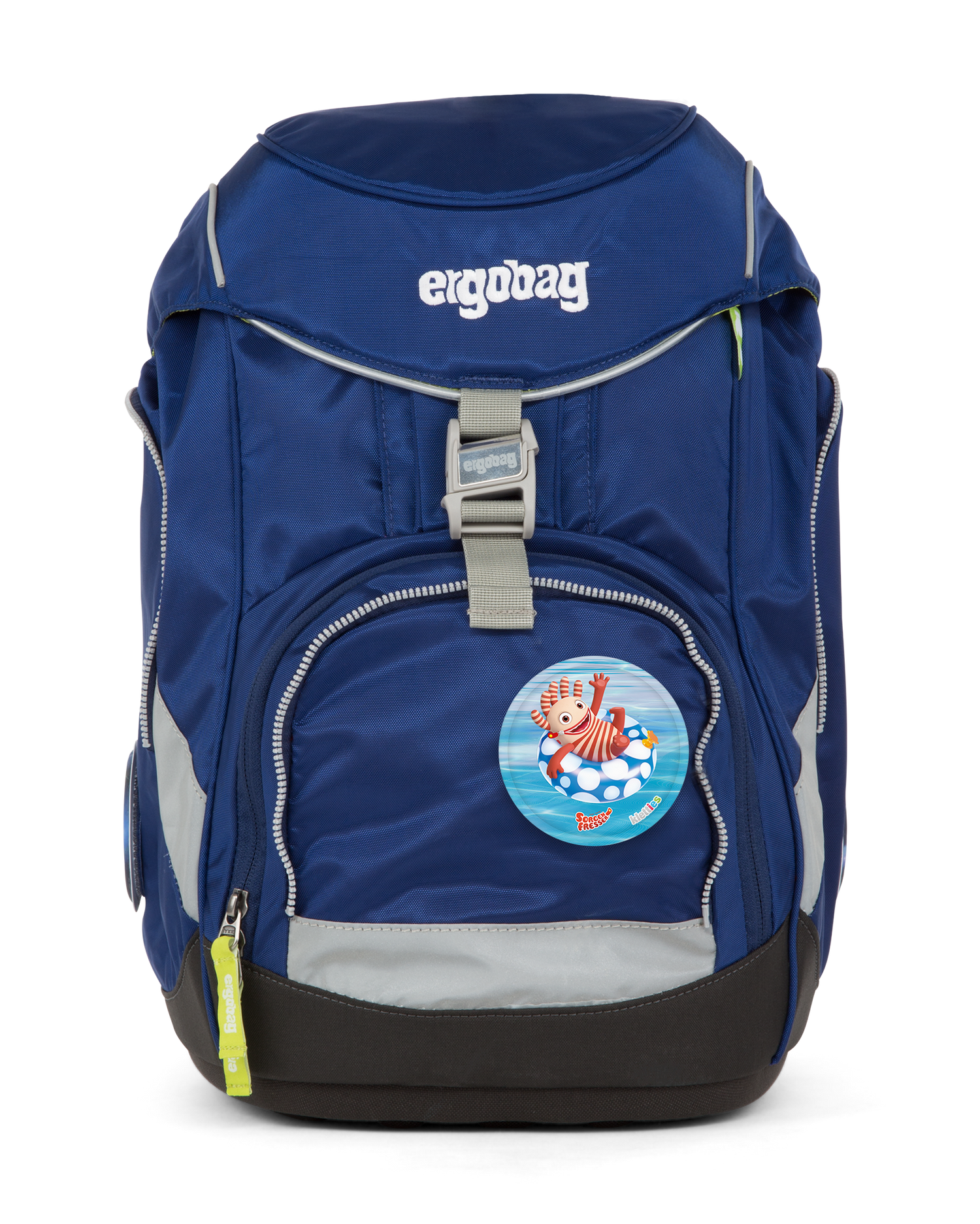 ergobag backpack with Sorgenfresser Saggo Schwimmring Klettie