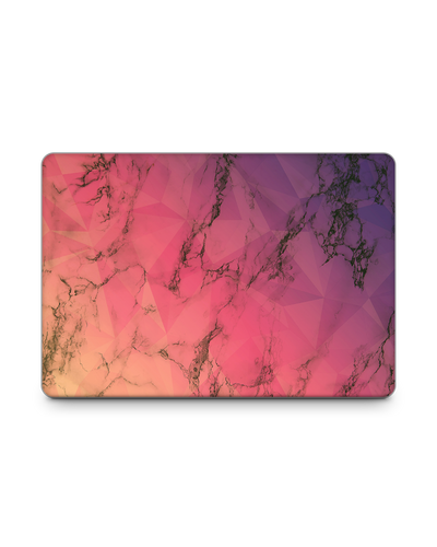 Marbled Triangles Laptop Skin for 15 inch Apple MacBooks: Front View