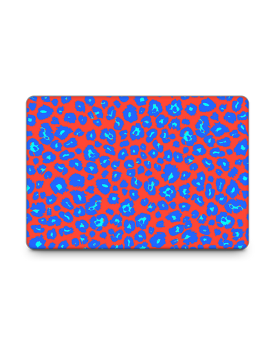 Bright Leopard Print Laptop Skin for 15 inch Apple MacBooks: Front View